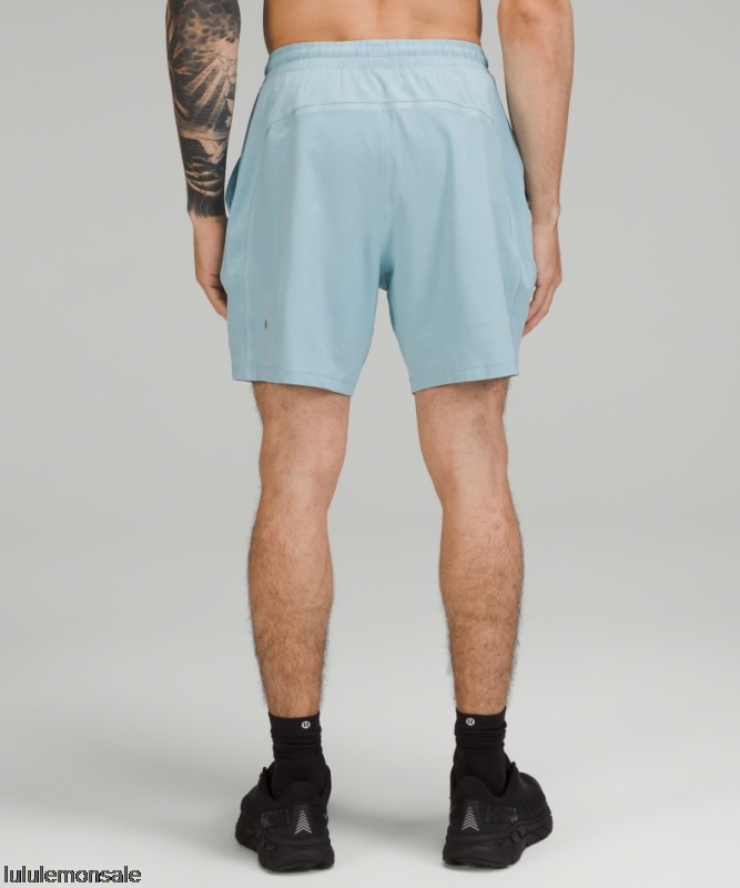 Lululemon Deutschland DELULU844 | Lululemon Deutschland Breeze Blue Pace Breaker Linerless Short 7